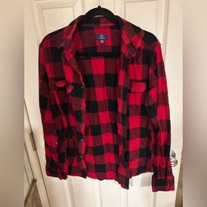 Red and Black Plaid Flannel